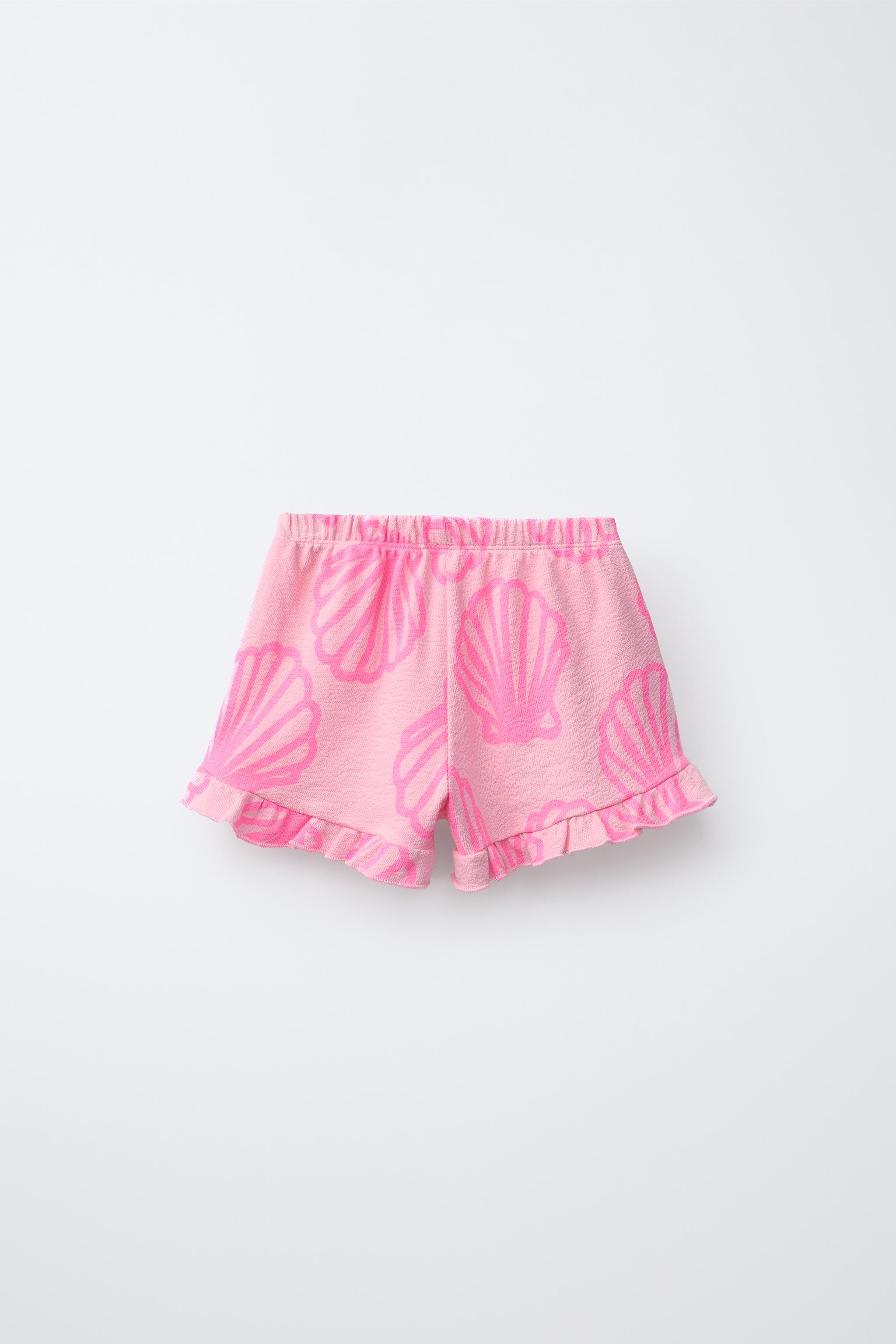 NEON SHELL PRINT SHORTS